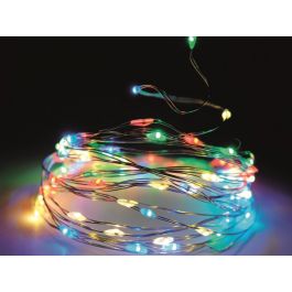 Zilverdraag 20 LED mulitkleur timer