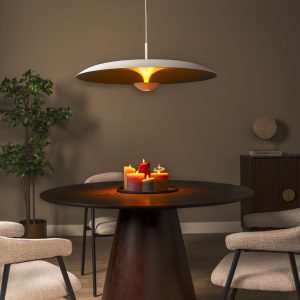 Lucide hanglamp KENNETH – Geïntegreerde LED – Wit Lucide hanglamp KENNETH – Geïntegreerde LED – Wit