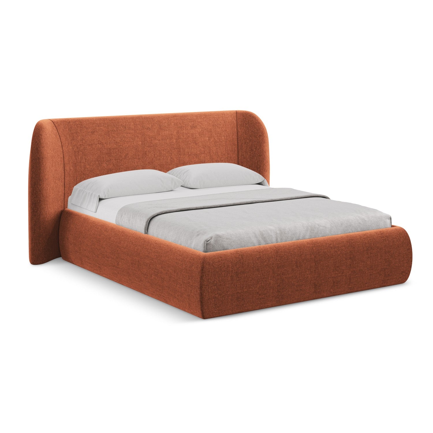 LaMiaSofa Bed met opbergruimte Trieste - Chenille - Terracotta - 230x2