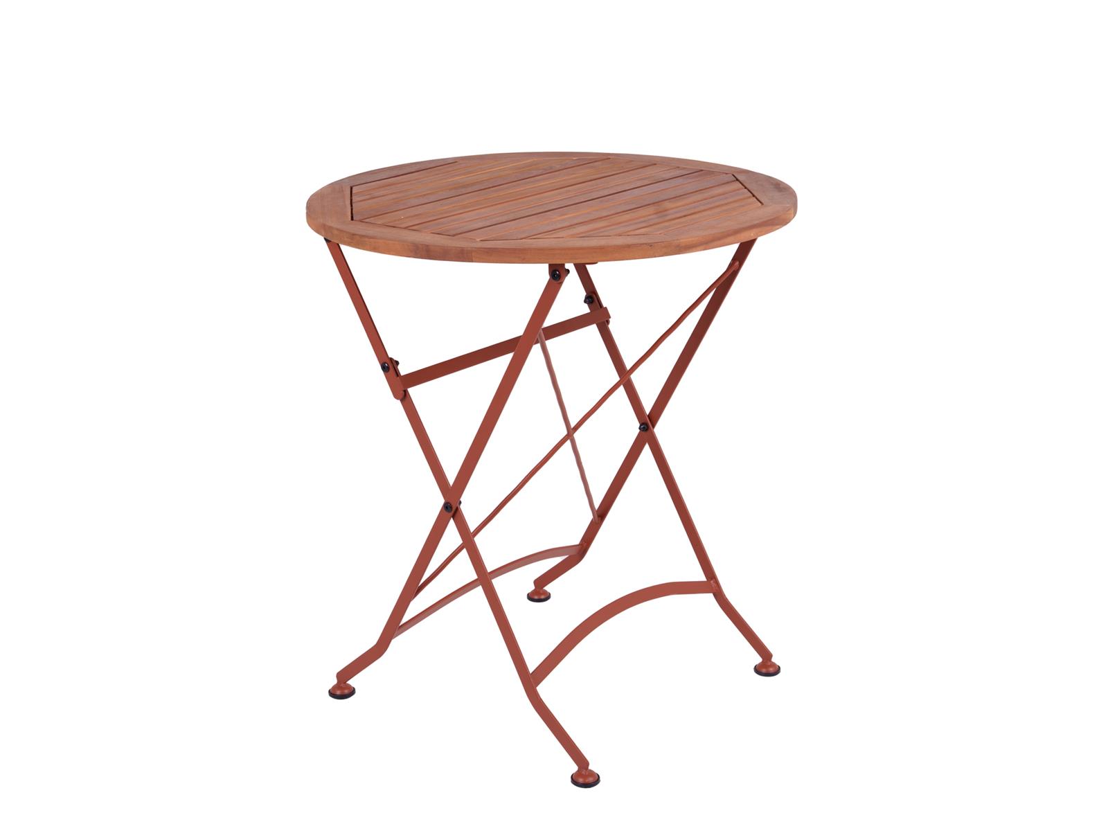 MaximaVida inklapbare ronde tuintafel Toscana Ø 70 cm roestbruin - 100