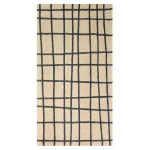 Lola&Moi vloerkleed Creamy Black – zilver – 80x150cm Lola&Moi vloerkleed Creamy Black – zilver – 80x150cm