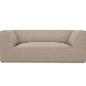 Micadoni Bank Ruby 2-zits, structurele stof, donkerbeige – 93x174x69cm Micadoni Bank Ruby 2-zits, structurele stof, donkerbeige – 93x174x69cm