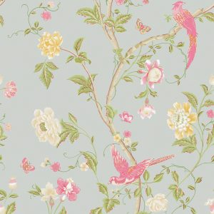 Laura Ashley Vliesbehang – Summer Palace Duck Egg – 10mx52cm Laura Ashley Vliesbehang – Summer Palace Duck Egg – 10mx52cm