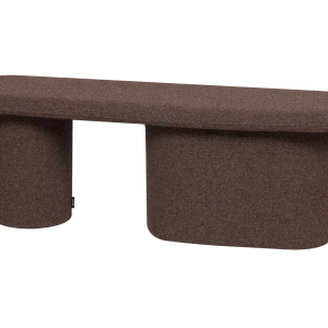 noo.ma Rull Bench – gestoffeerde bank 130 cm, Chocolate Brown Bouclé noo.ma Rull Bench – gestoffeerde bank 130 cm, Chocolate Brown Bouclé
