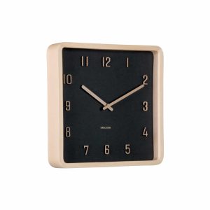 Karlsson wandklok Nervadura – zwart – 5.3x26x26cm Karlsson wandklok Nervadura – zwart – 5.3x26x26cm