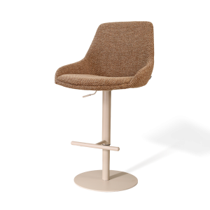 Nolon Niva-Isa tulp barkruk bruin blend verstelbaar – beige poten Nolon Niva-Isa tulp barkruk bruin blend verstelbaar – beige poten