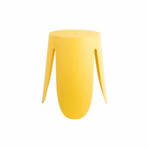 Leitmotiv poef Stool Ravish – geel – Ø43cm Leitmotiv poef Stool Ravish – geel – Ø43cm