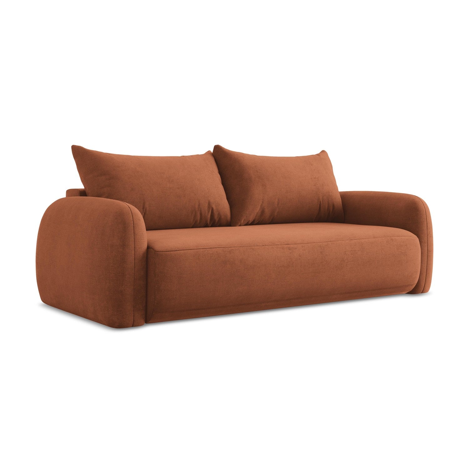 LaMiaSofa 3-zits slaapbank Amalfi - chenille stof - terracotta - 250x1