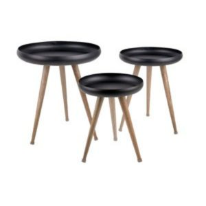 Leitmotiv bijzettafel Tripod – zwart – Ø37cm Leitmotiv bijzettafel Tripod – zwart – Ø37cm