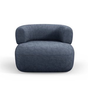 Micadoni Fauteuil Jenny chenille, donkerblauw – 88x90x73cm
