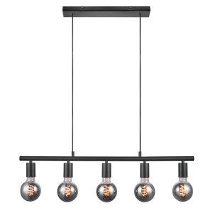 Nordlux Paco Hanglamp – 5-lichts E27 – Zwart Nordlux Paco Hanglamp – 5-lichts E27 – Zwart
