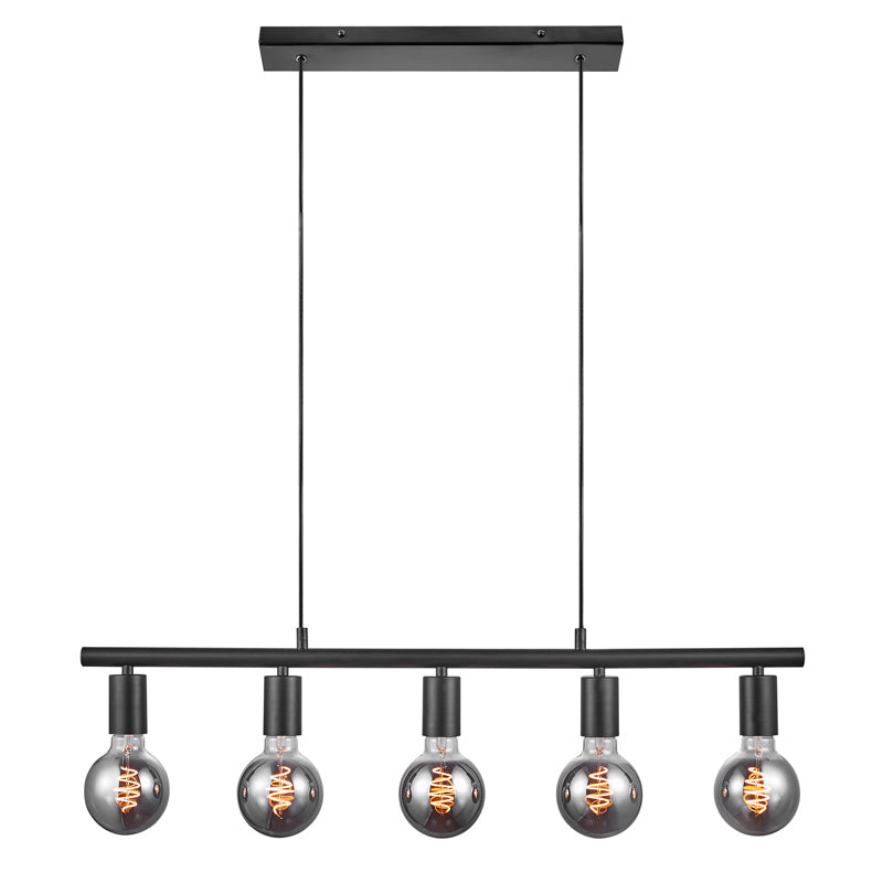 Nordlux Paco Hanglamp - 5-lichts E27 - Zwart