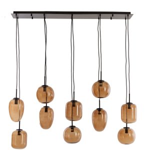 Light & Living hanglamp MEZZA – 120x18x23cm – bruin Light & Living hanglamp MEZZA – 120x18x23cm – bruin