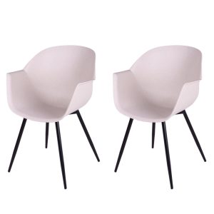 MaximaVida eetkamerstoel Cuyp XXL ecru conische stoelpoten- 2 stuks MaximaVida eetkamerstoel Cuyp XXL ecru conische stoelpoten- 2 stuks