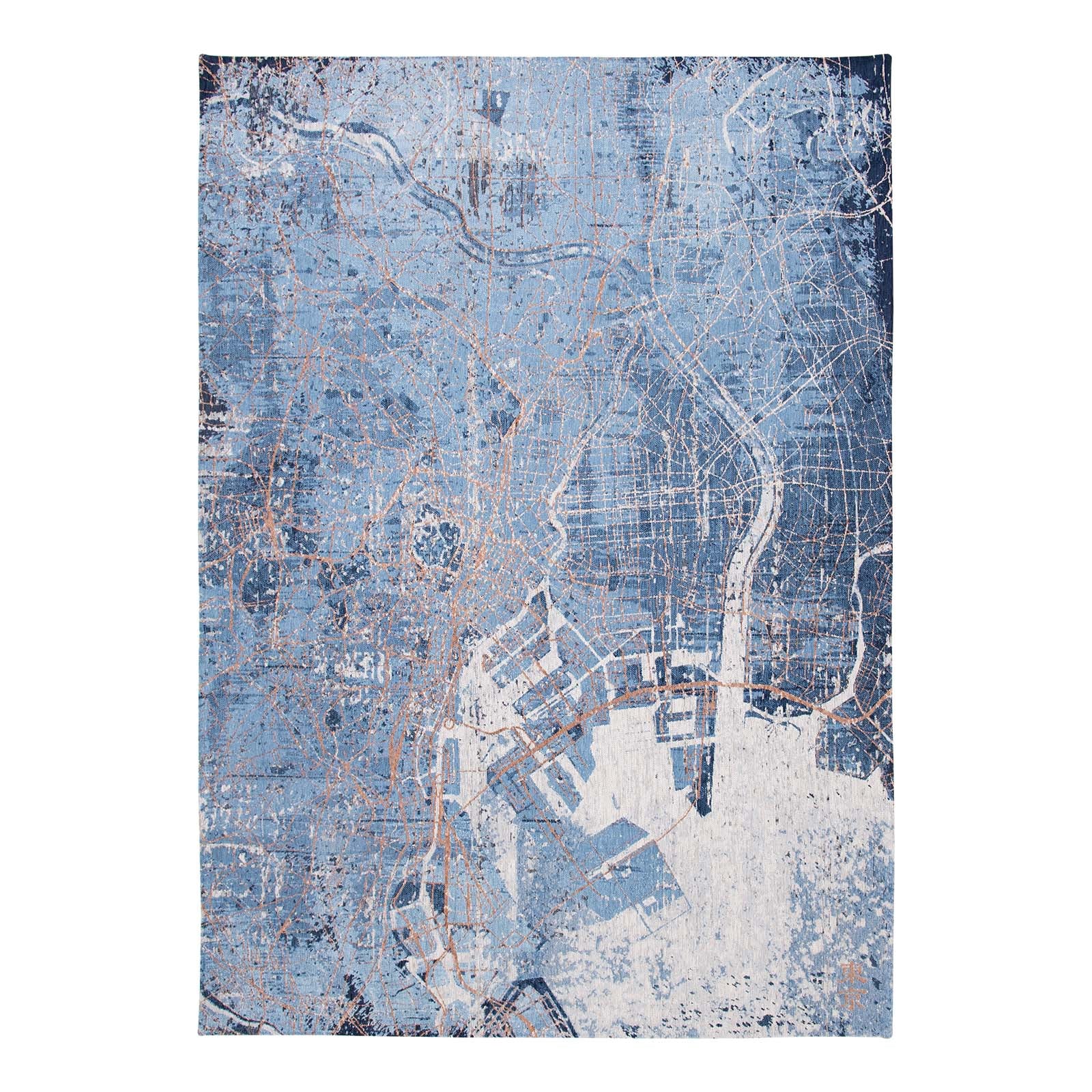Louis De Poortere vloerkleed Conductive Blue - blauw - 200x280cm