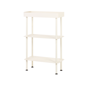 noo.ma Nolle Console 3-tier – compacte metalen sidetable, Piazza Beige noo.ma Nolle Console 3-tier – compacte metalen sidetable, Piazza Beige