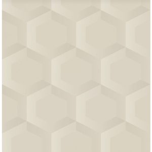 Origin Wallcoverings behang 3d hexagon motief lichtbeige – 53 cm x 10. Origin Wallcoverings behang 3d hexagon motief lichtbeige – 53 cm x 10.