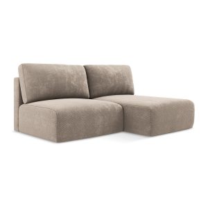 LaMiaSofa hoekbank rechts Ostia – chenille stof – donkerbeige – 210×14 LaMiaSofa hoekbank rechts Ostia – chenille stof – donkerbeige – 210×14