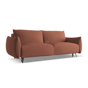 LaMiaSofa 3-zits slaapbank Genova – chenille stof – gedempt roze – 230 LaMiaSofa 3-zits slaapbank Genova – chenille stof – gedempt roze – 230