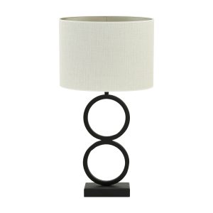 Light & Living tafellamp Stelios/Saverna ovaal – zwart, eiwit – 15x30x Light & Living tafellamp Stelios/Saverna ovaal – zwart, eiwit – 15x30x
