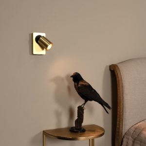 Lucide bedlamp NIGEL – 1xGU10 – Mat Goud / Messing Lucide bedlamp NIGEL – 1xGU10 – Mat Goud / Messing