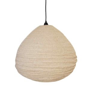 NOA MAY Hanglamp Dome – taupe – linnen – XL – Ø 60 cm / H 54 cm NOA MAY Hanglamp Dome – taupe – linnen – XL – Ø 60 cm / H 54 cm