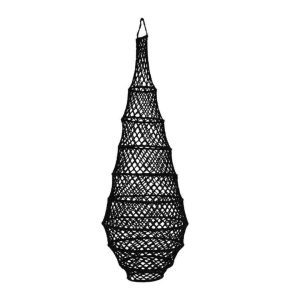 NOA MAY Hanglamp Numa – zwart – viscose – Ø 40 cm / H 95 cm – fishnet NOA MAY Hanglamp Numa – zwart – viscose – Ø 40 cm / H 95 cm – fishnet