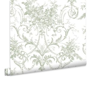 Laura Ashley Vliesbehang – Tuileries Sage Green 10mx52cm Laura Ashley Vliesbehang – Tuileries Sage Green 10mx52cm