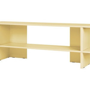 noo.ma Hes lage stellingkast 160 cm – Butter Yellow, metaal noo.ma Hes lage stellingkast 160 cm – Butter Yellow, metaal