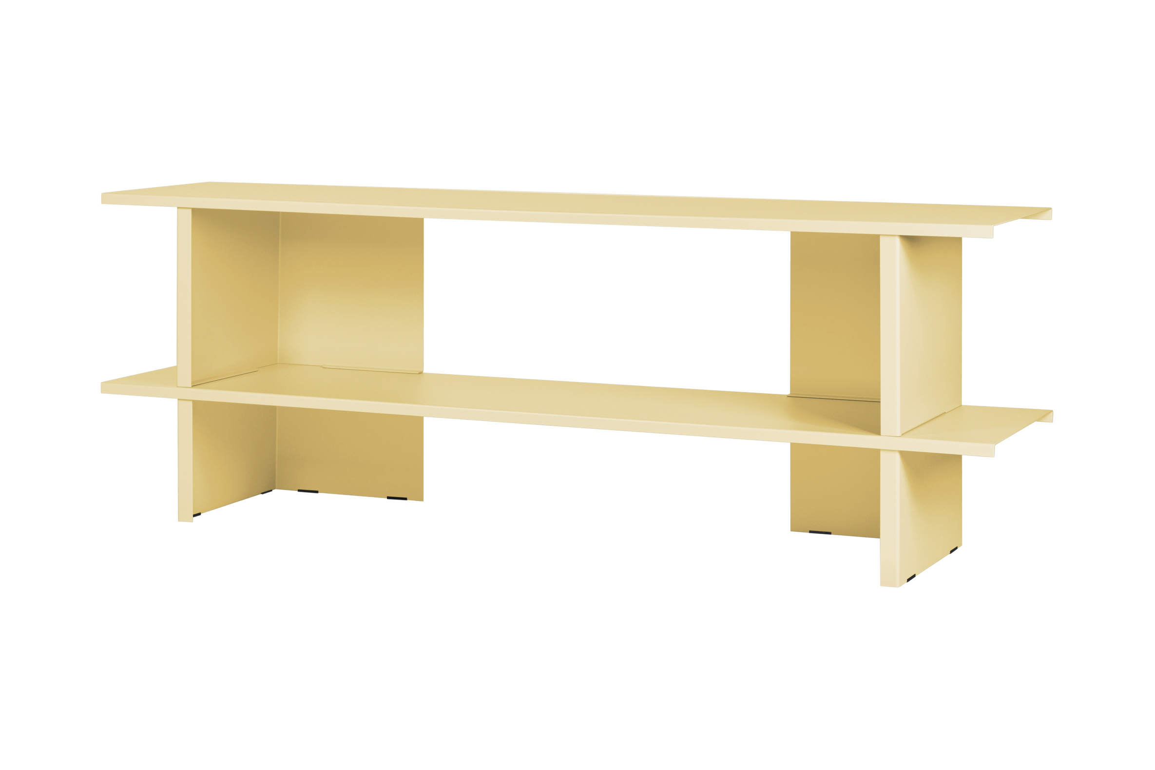 noo.ma Hes lage stellingkast 160 cm - Butter Yellow, metaal