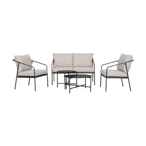 Lisomme Nikki Tuin Loungeset Zwart 5 Delig – Met Zitkussens Lisomme Nikki Tuin Loungeset Zwart 5 Delig – Met Zitkussens