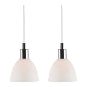 Nordlux Ray Hanglamp – 2-lichts E14 – Chroom Nordlux Ray Hanglamp – 2-lichts E14 – Chroom