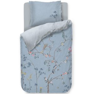 Pip Studio Dekbedovertrek Bamboo Blossom – 60 x 70 cm – Licht blauw