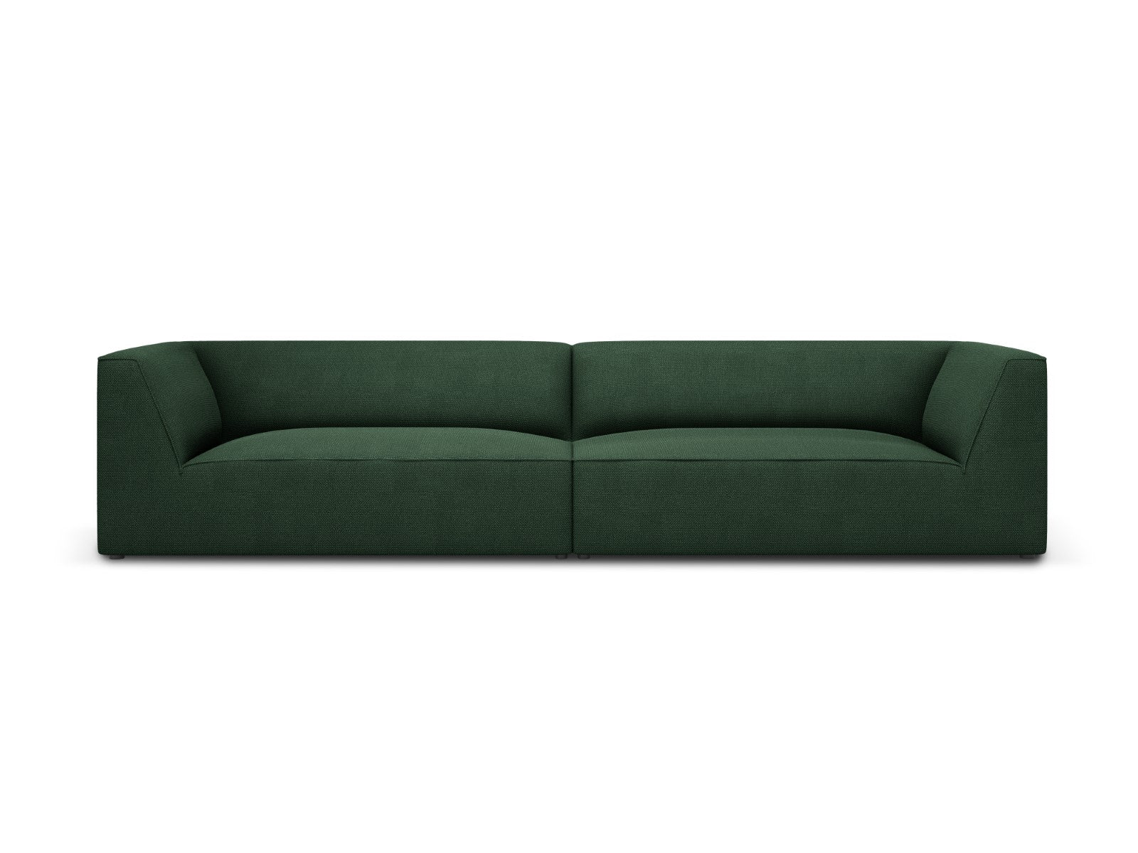 Micadoni Bank Ruby 4-zits, structurele stof, groente - 93x302x69cm