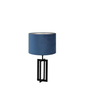 Light & Living tafellamp Mace/Velours – zwart, blauw – 30x30x56cm Light & Living tafellamp Mace/Velours – zwart, blauw – 30x30x56cm