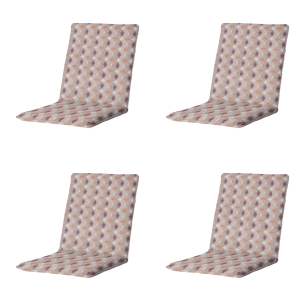 Madison stapelstoelkussen Rae – bruin – 97x49x5cm – set van 4 Madison stapelstoelkussen Rae – bruin – 97x49x5cm – set van 4