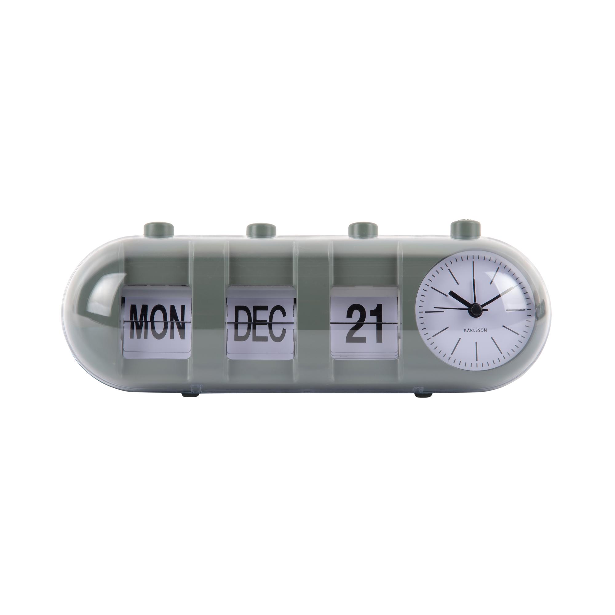 Karlsson wekker Retro Tube - groen - 9x26x9.3cm - Vaderdag - Vaderdagc