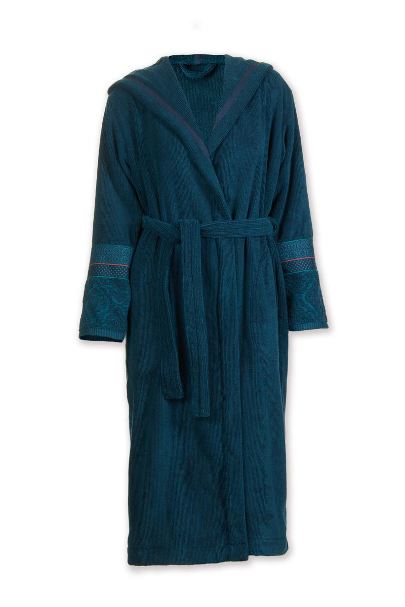 Pip Studio badjas Soft Zellige - S - donker blauw