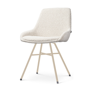 Nolon Noa-Isa eetkamerstoel bouclé beige – beige onderstel Nolon Noa-Isa eetkamerstoel bouclé beige – beige onderstel