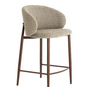 Light & Living barkruk ALUKO – 57x55x94cm – bruin