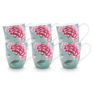 Pip Studio – Blushing Birds Mokken – Servies set van 6 – 450ml Pip Studio – Blushing Birds Mokken – Servies set van 6 – 450ml