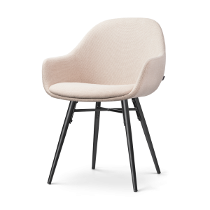 Nolon Nena-Mae Eetkamerstoel Beige – Zwarte Houten Poten Nolon Nena-Mae Eetkamerstoel Beige – Zwarte Houten Poten