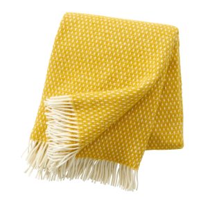 Klippan 100% wollen deken – Knut – geel – 130x200cm Klippan 100% wollen deken – Knut – geel – 130x200cm