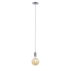 Lighto | Pendel Chroom | Inclusief Lichtbron Goud | Retro | 1.5m Snoer Lighto | Pendel Chroom | Inclusief Lichtbron Goud | Retro | 1.5m Snoer