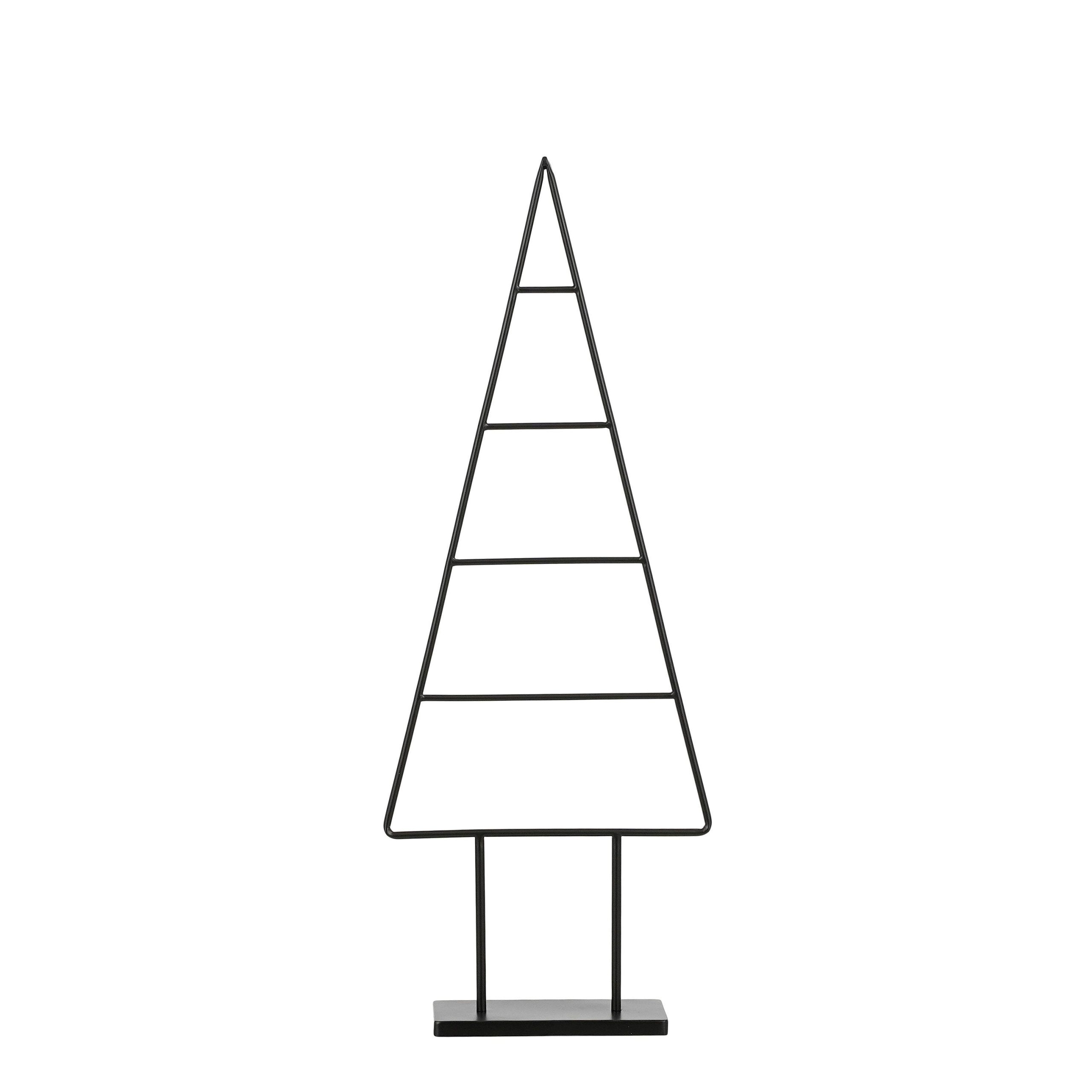 Mica Decorations Decoratie Kerstboom - L34 x B12 x H90 cm - IJzer - Zw