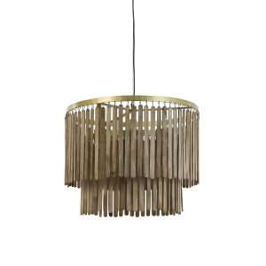 Light & Living hanglamp Gularo – bruin – Ø60cm Light & Living hanglamp Gularo – bruin – Ø60cm