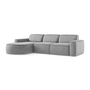 LaMiaSofa hoekbank links Melissa – textuurstof – lichtgrijs – 284x166x LaMiaSofa hoekbank links Melissa – textuurstof – lichtgrijs – 284x166x