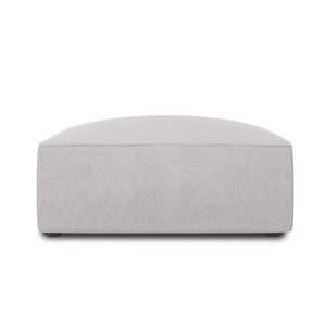Micadoni Poef Ruby structurele stof, lichtgrijs – 93x93x40cm Micadoni Poef Ruby structurele stof, lichtgrijs – 93x93x40cm