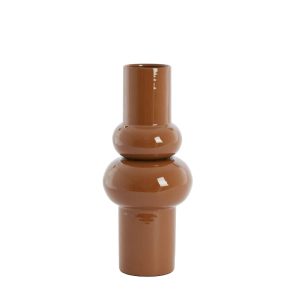 Light & Living vaas Irissa – bruin – Ø19cm