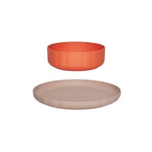 OYOY Bord en kom – Set van 2 – polyester OYOY Bord en kom – Set van 2 – polyester